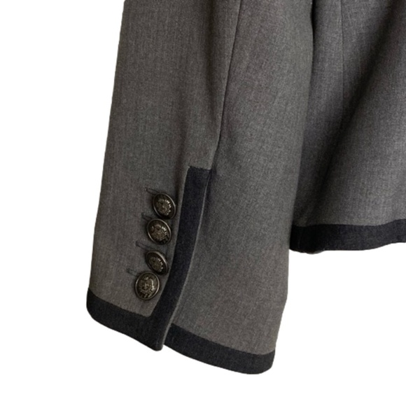 NINE WEST Suit Separates 2 Button Dark Academia Blazer Office Siren Preppy 10 - Picture 7 of 13